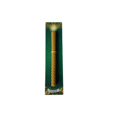 Velas de cera de abeja largas (Etiqueta navideña)